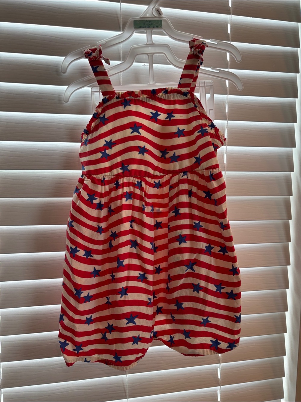 Cat & Jack Red and Blue Star Stripe Casual Dress